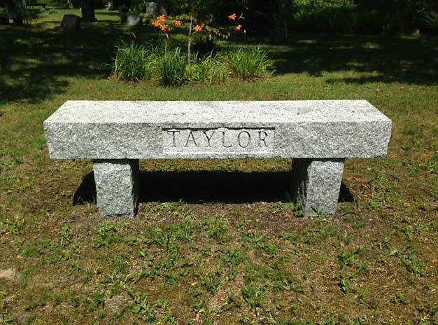 granite bench with name