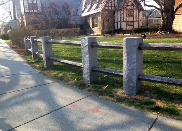 granite fence posts