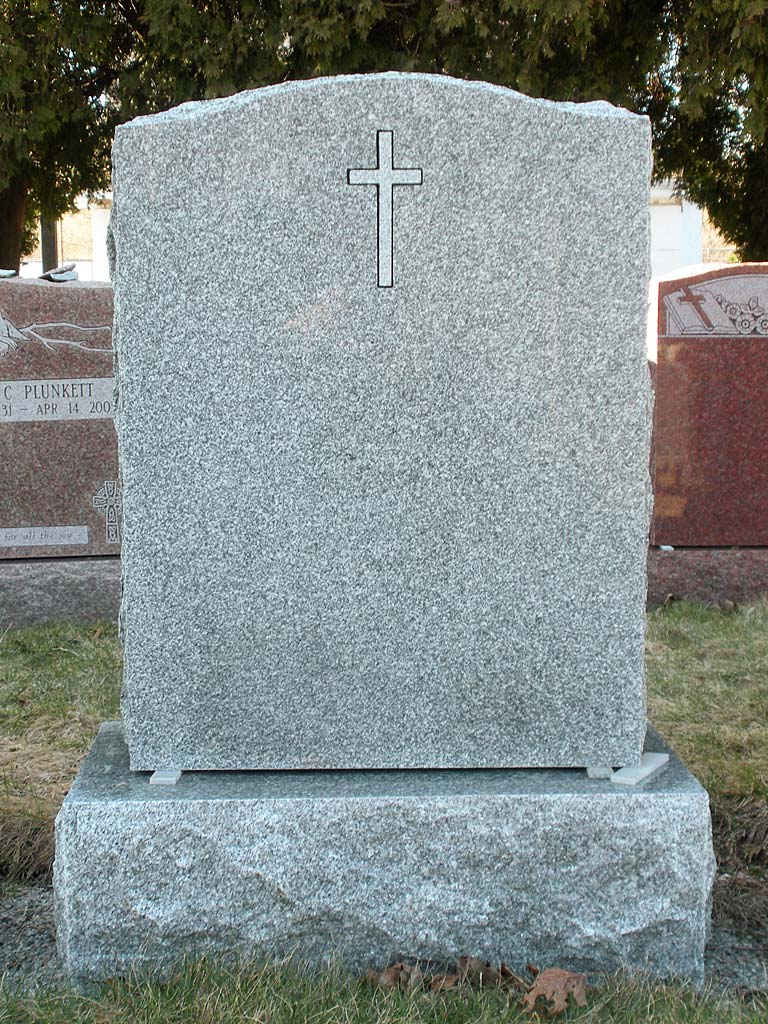 flat cross on gray