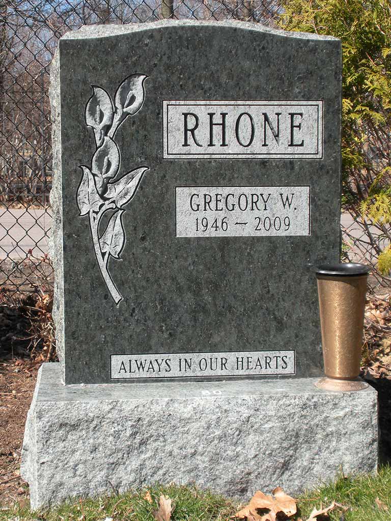 Green Decorated Granite Monument