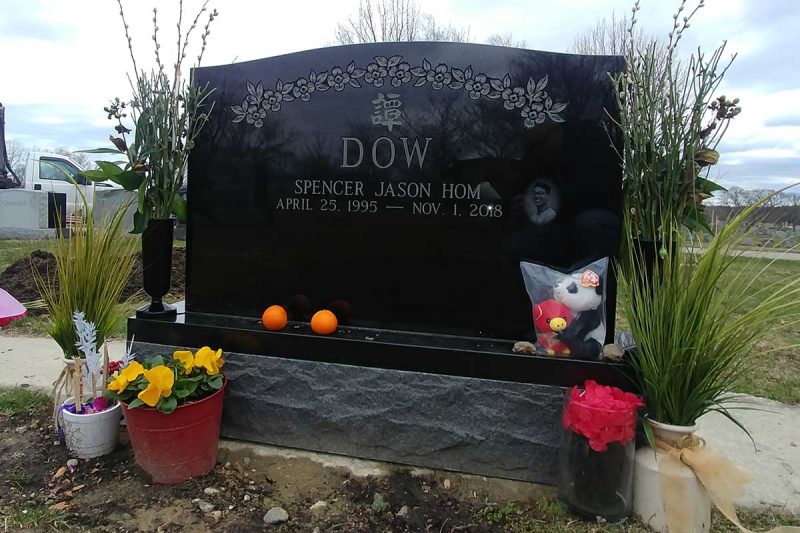 Polished Black Granite Monument