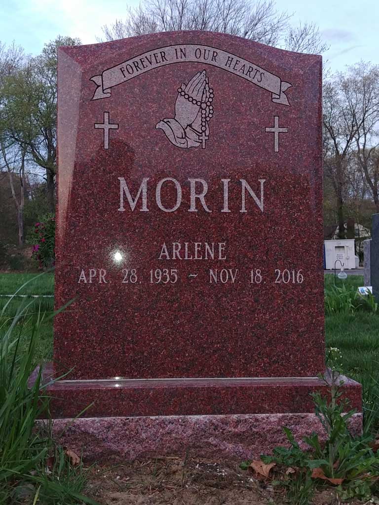 Polished Red Granite Monument
