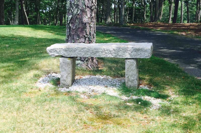 Rustic Granite Bench